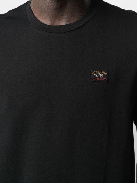 logo-patch cotton T-shirt