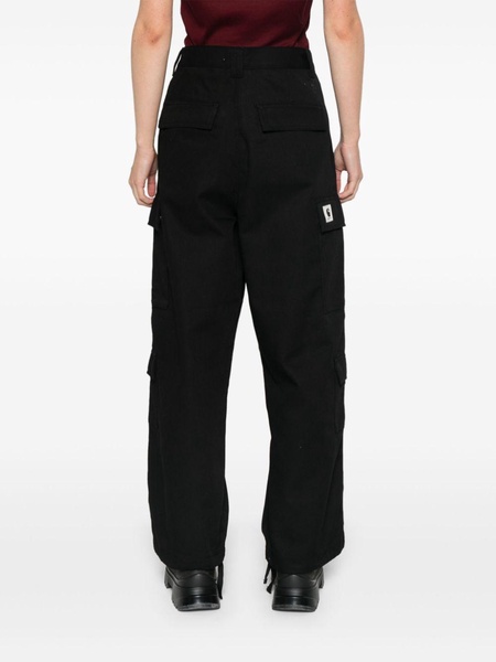 logo-patch straight trousers 