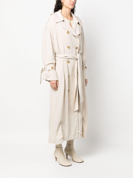 Alanise double-breasted trench coat