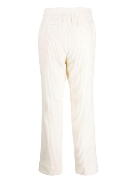 corduroy straight-leg trousers