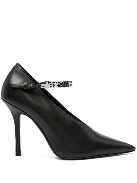 Delphine 105mm logo-lettering pumps 