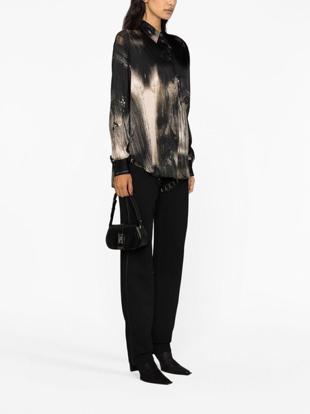 abstract-pattern print long-sleeve shirt 