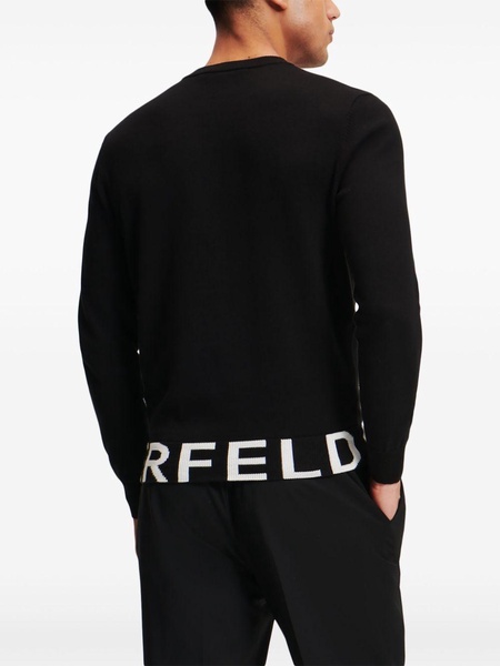 logo-hem sweater