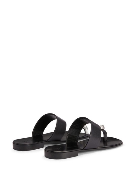 Norbert leather slides