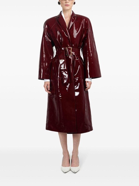 vinyl trench coat