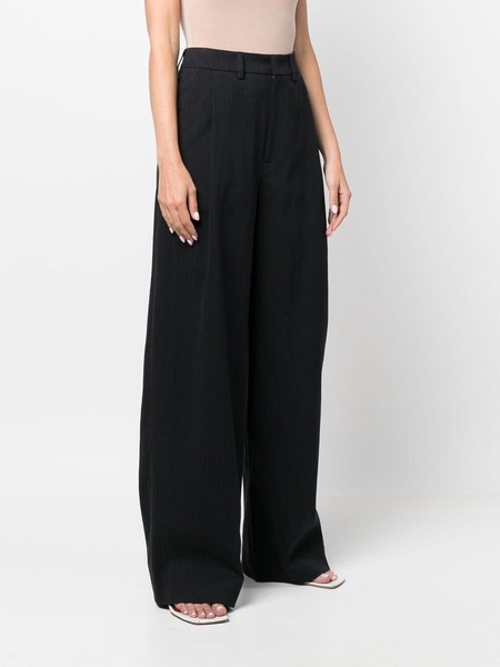 flared wide-leg trousers