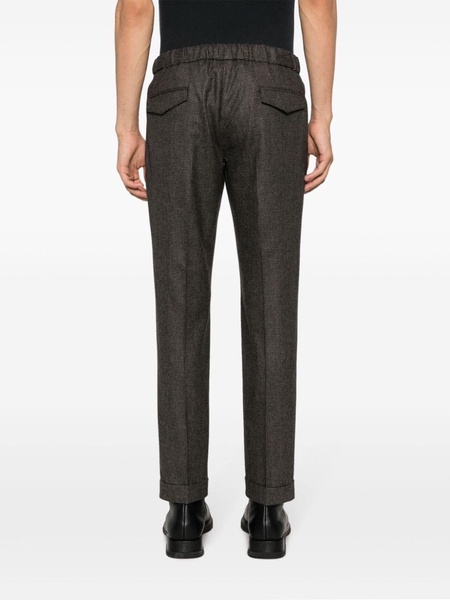 houndstooth-pattern tailored trousers