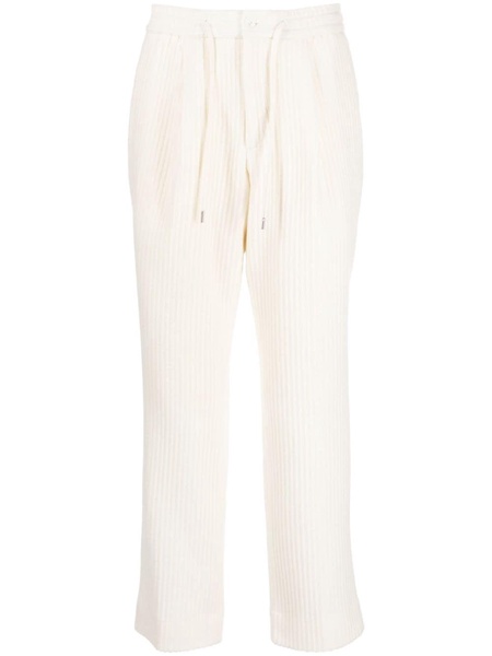 corduroy straight-leg trousers