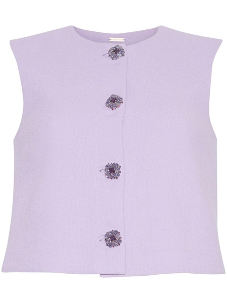 Remo crystal-buttons vest