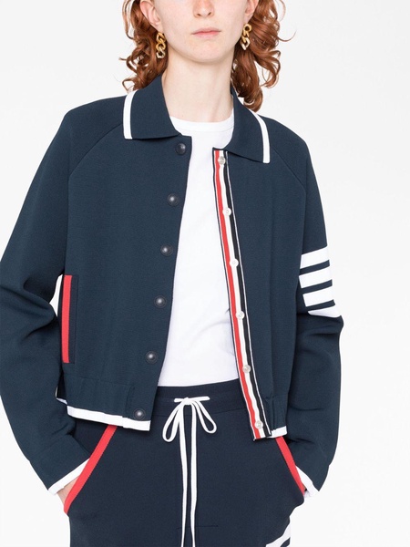 4-Bar stripe milano-stitch jacket