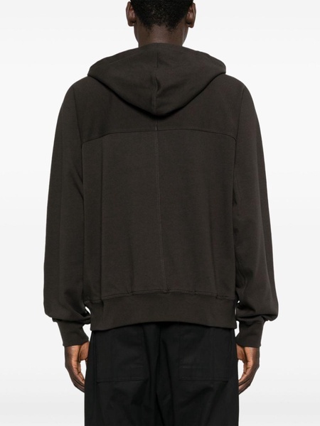 zip-up organic-cotton hoodie