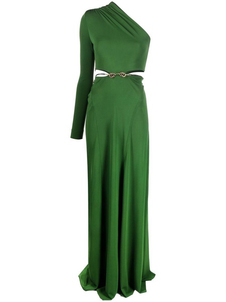 one-shoulder cut-out gown