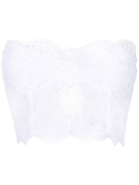 lace embroidery bustier top