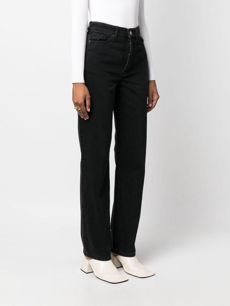 straight-leg organic-cotton jeans