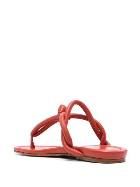 padded thong-strap sandals