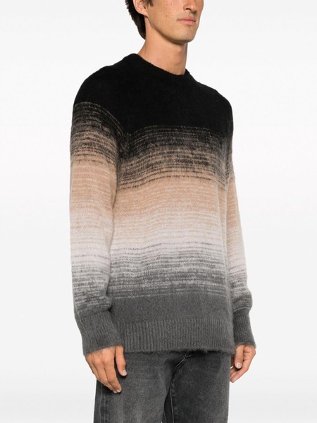 gradient-effect textured jumper