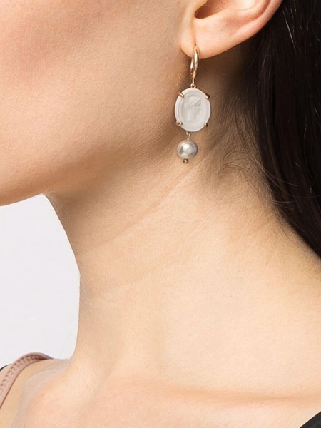 porcelain drop earrings