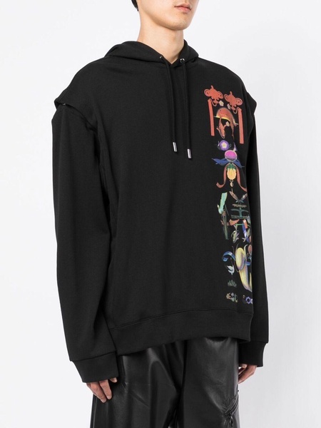 logo-print hoodie