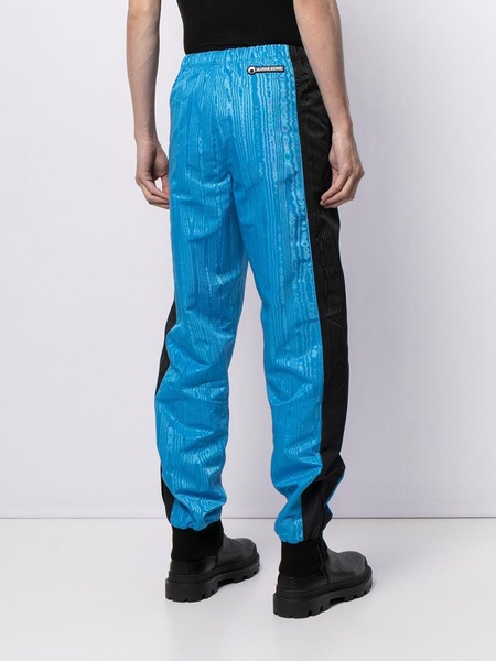 satin-finish track pants