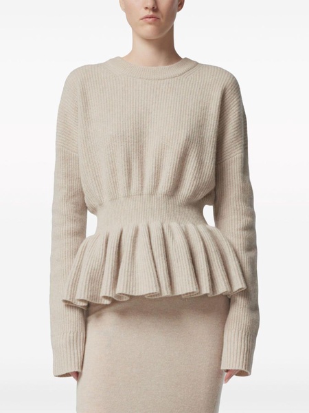 Vido peplum-waist jumper