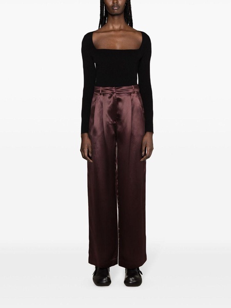 Vione silk-blend trousers