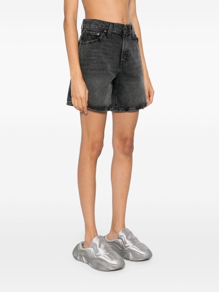 high-rise denim shorts