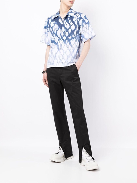 Shibori short-sleeve shirt