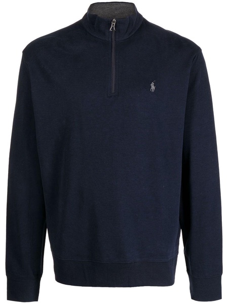 jersey quarter-zip pullover