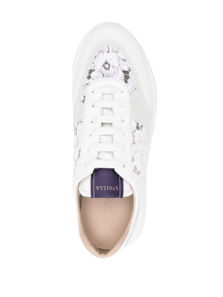 chantilly-lace leather sneakers