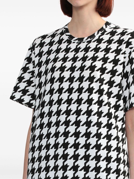 houndstooth cotton T-shirt