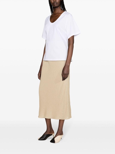 Biancos seersucker maxi skirt