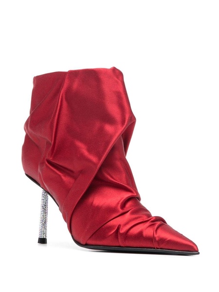 Bella 80mm ruched ankle boots