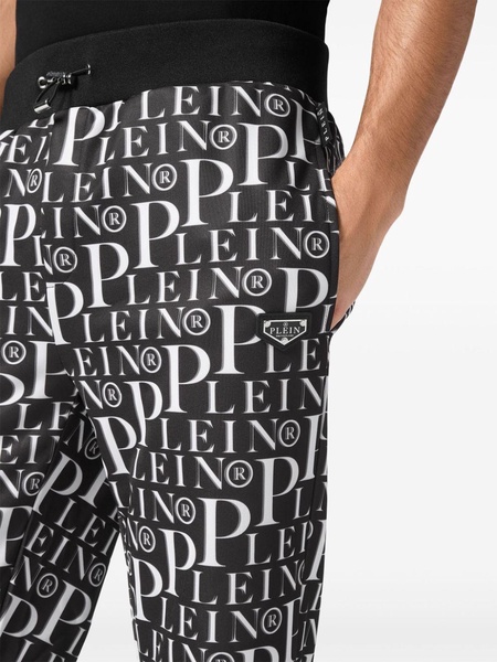 all-over logo-print track pants