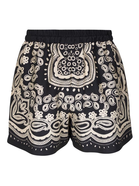 paisley-print shorts