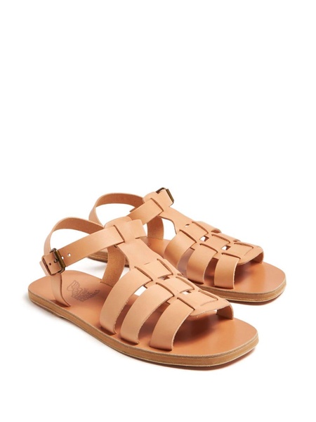 flat leather sandals