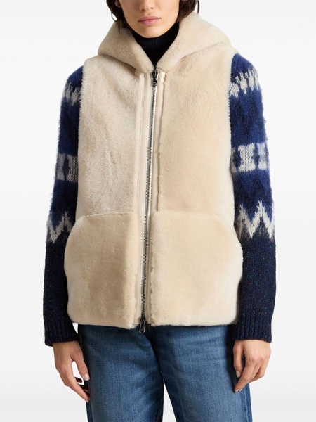 shearling vest