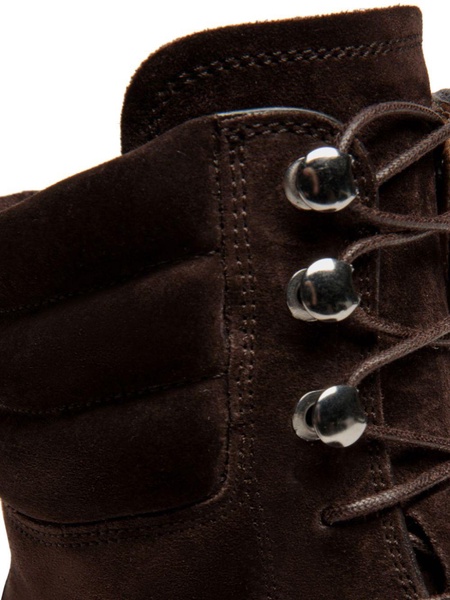 suede lace-up boots