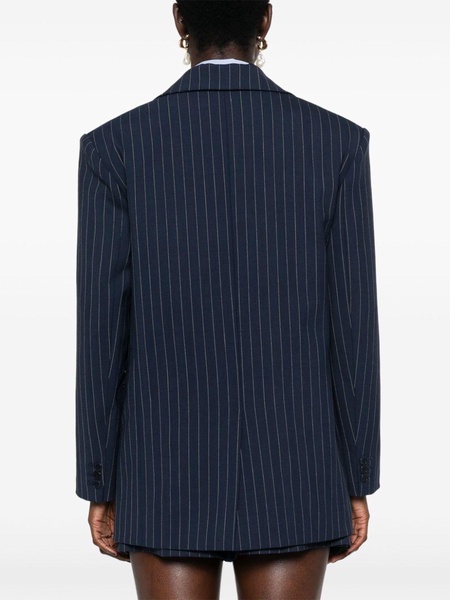 single-breasted pinstripe blazer