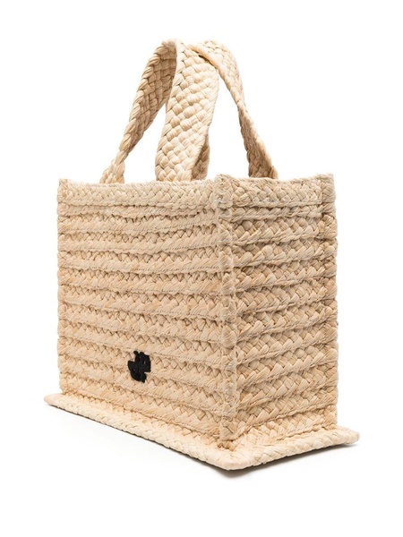 small JP raffia tote bag