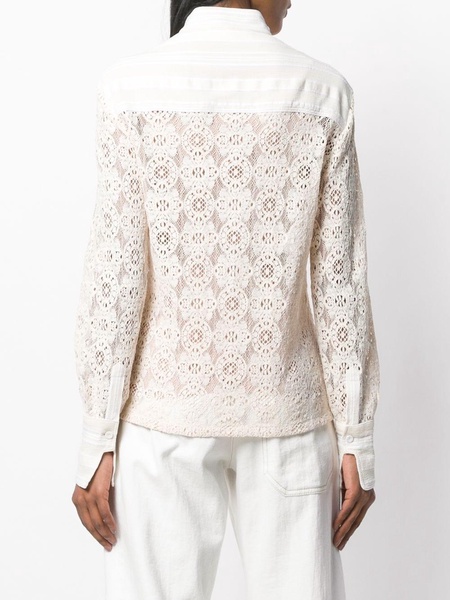 lace button shirt