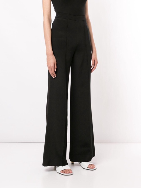 Peacock wide-leg trousers