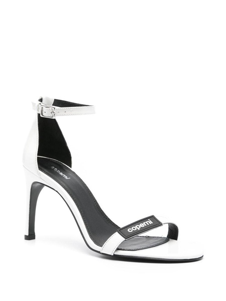 100mm patent-leather sandals