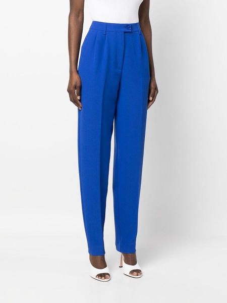 high-waisted straight-leg trousers