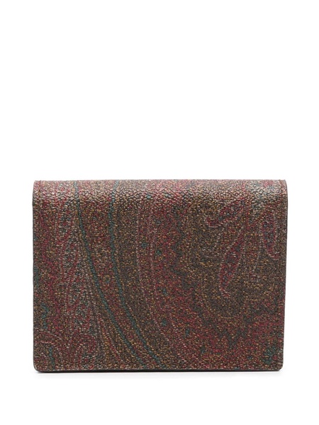 paisley-print wallet