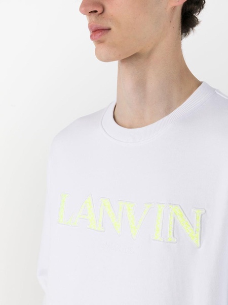 logo-embroidered cotton sweatshirt