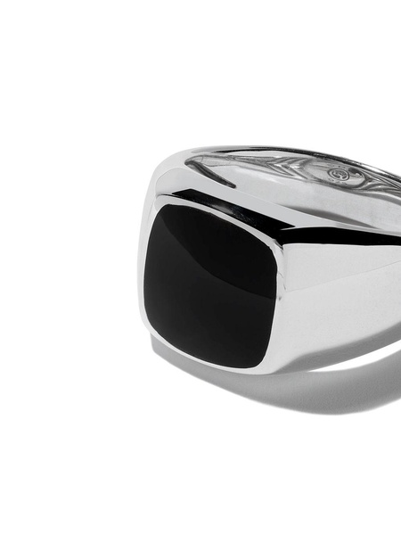 sterling silver Exotic Stone onyx signet ring