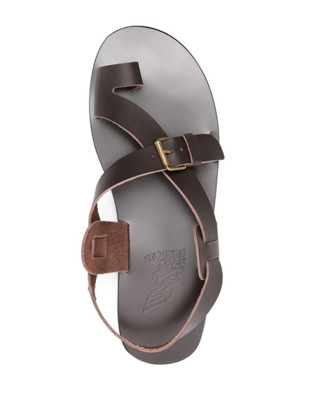 Paris flat leather sandals