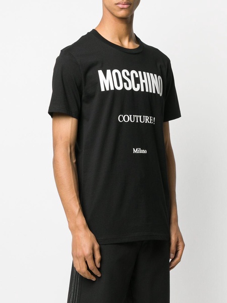 Moschino Logo Printed Crewneck T-Shirt