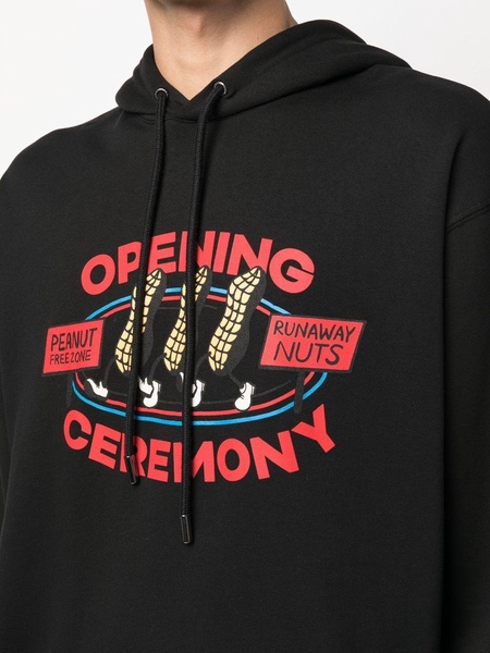 graphic-print hoodie