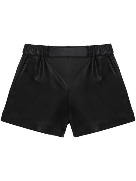 Koa faux leather shorts